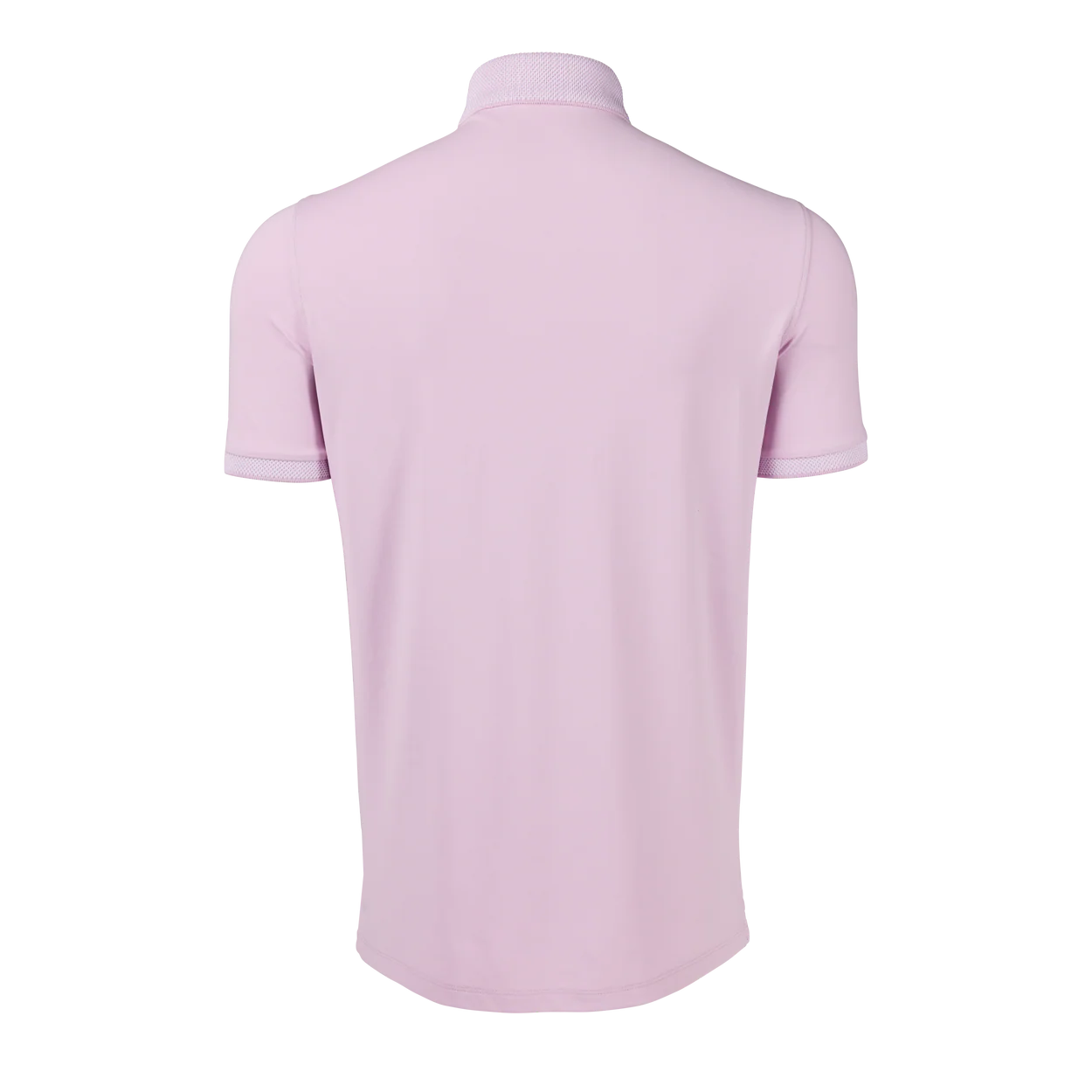 Light pink polo shirt on a white background