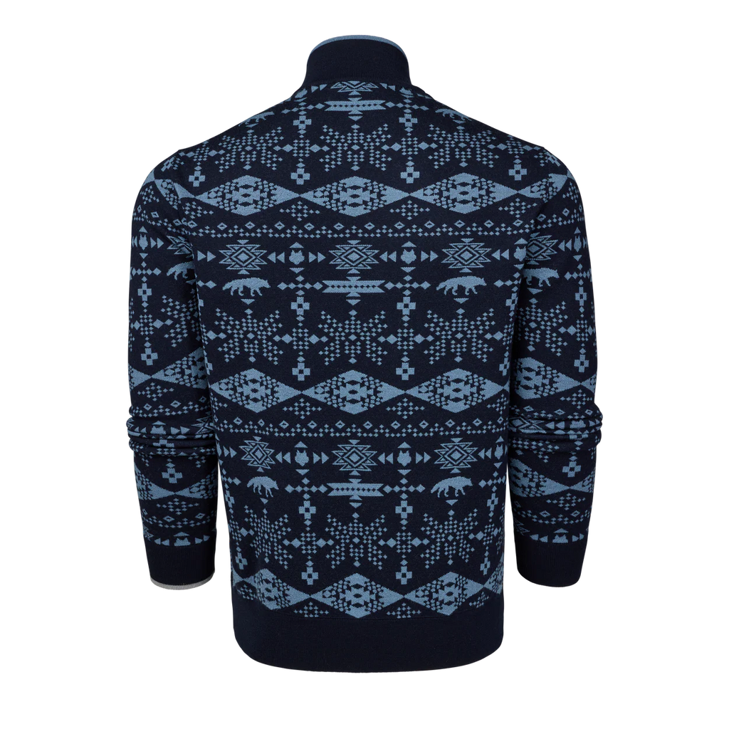 Greyson Saratoga Grand Teton Quarter-Zip Sweater Lightweight Merino Wool Sweater