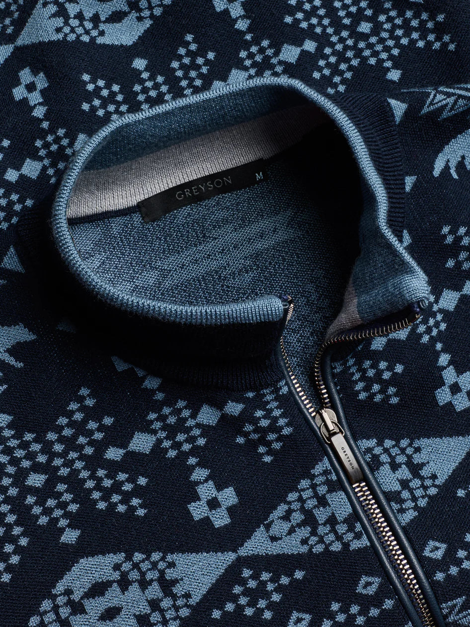 Greyson Saratoga Grand Teton Quarter-Zip Sweater Lightweight Merino Wool Sweater