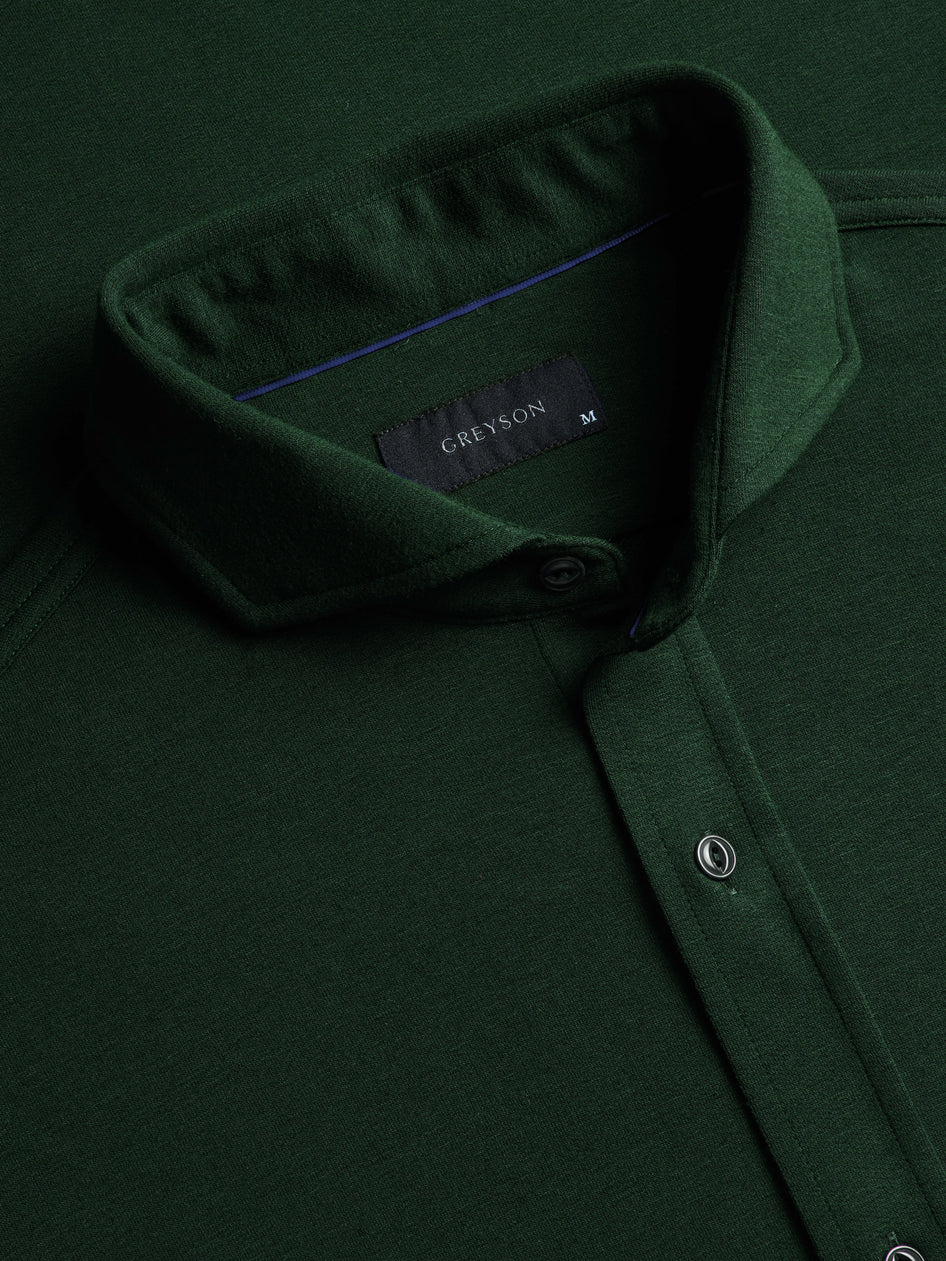 Greyson Catskill Knit Shirt Tailored-Fit Knit Button-Up Shirt