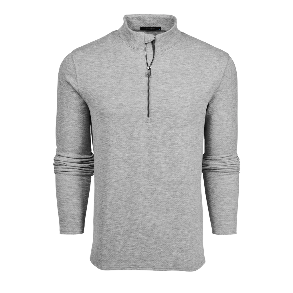 Greyson Troy Quarter-Zip Heavyweight Textured Fleece Quarter-Zip