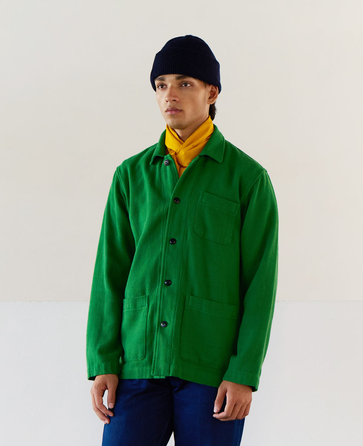 Original Madras Trading Company N°106 Shirt Jacket - Green - alternate view