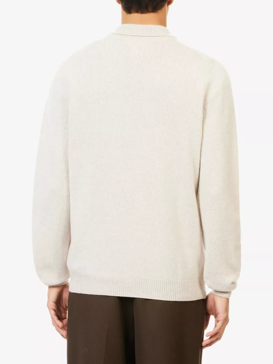 Sunspel Lambswool Polo Sweater