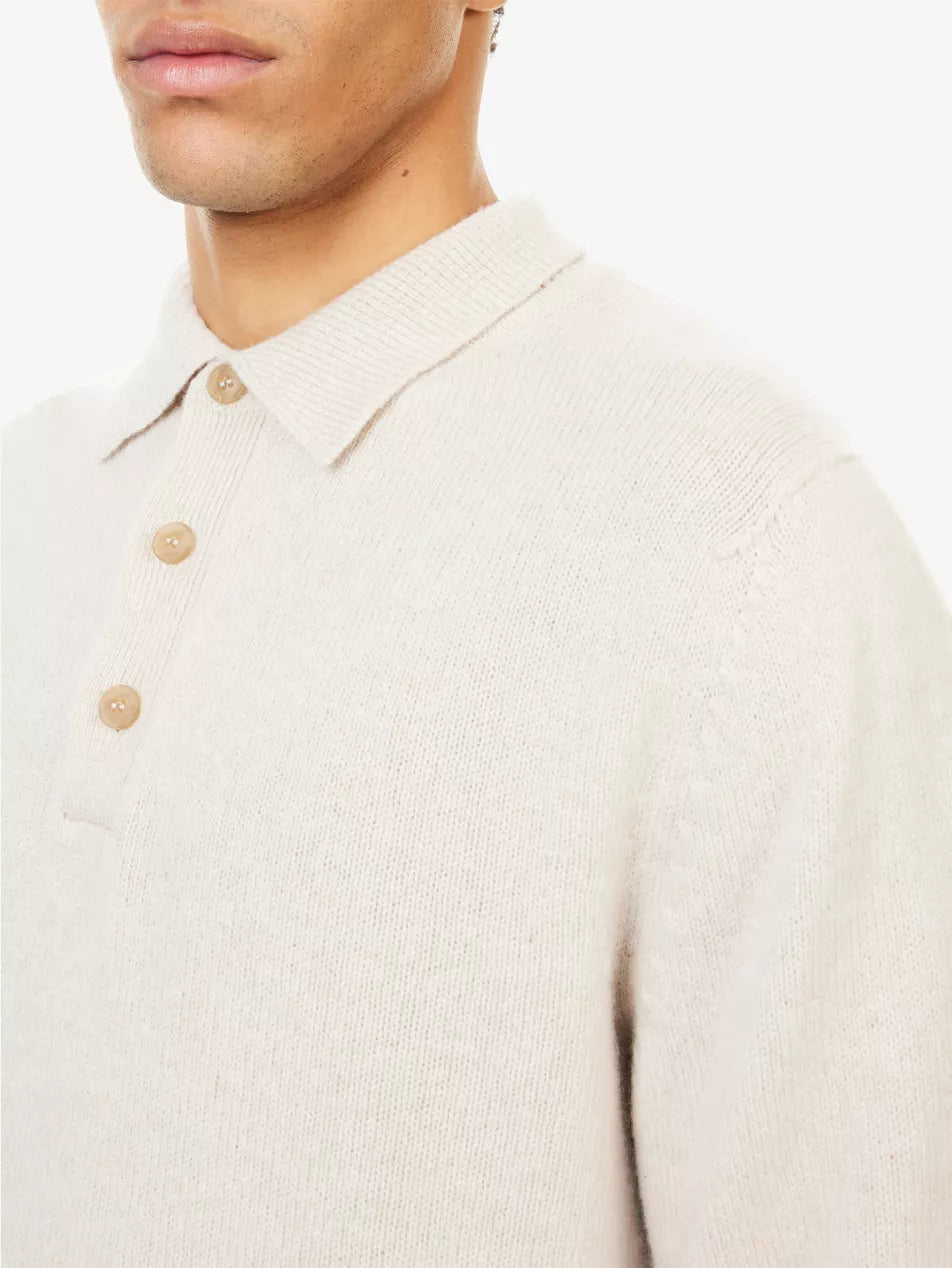 Sunspel Lambswool Polo Sweater
