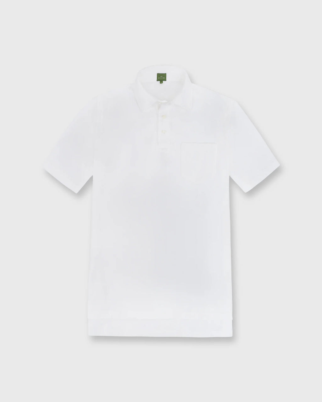 Sid Mashburn Short-Sleeved Polo White Pima Pique
