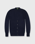 Sid Mashburn Classic V-Neck Cardigan Navy Cashmere