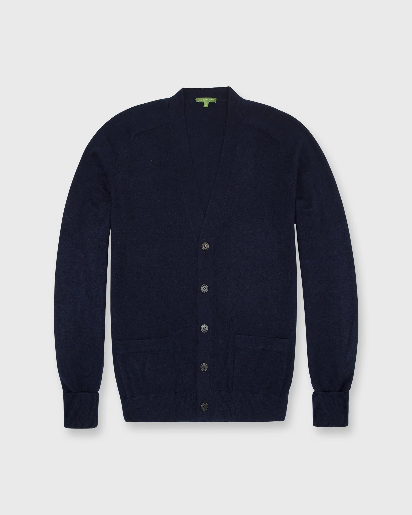 Sid Mashburn Classic V-Neck Cardigan Navy Cashmere