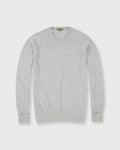 Sid Mashburn Classic Crewneck Sweater Pale Heather Grey Cashmere Regular