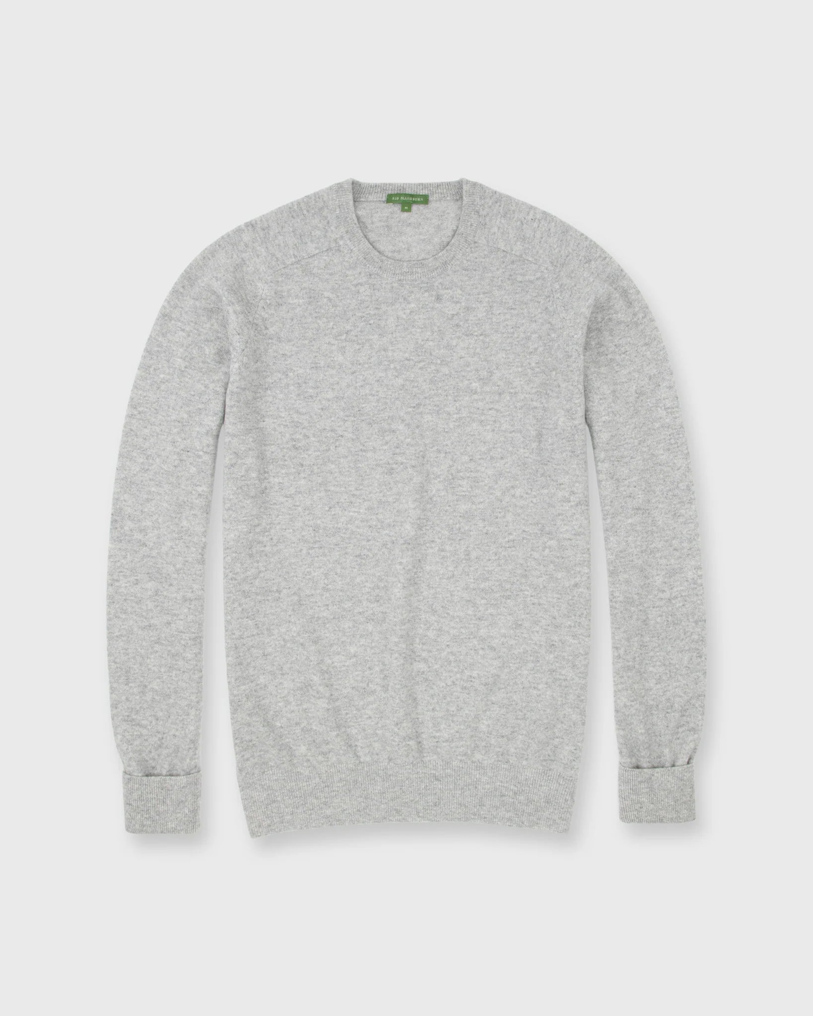 Sid Mashburn Classic Crewneck Sweater Pale Heather Grey Cashmere Regular