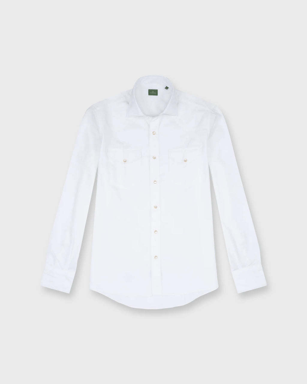 Sid Mashburn Western Work Shirt White Poplin