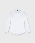 Sid Mashburn Western Work Shirt White Poplin