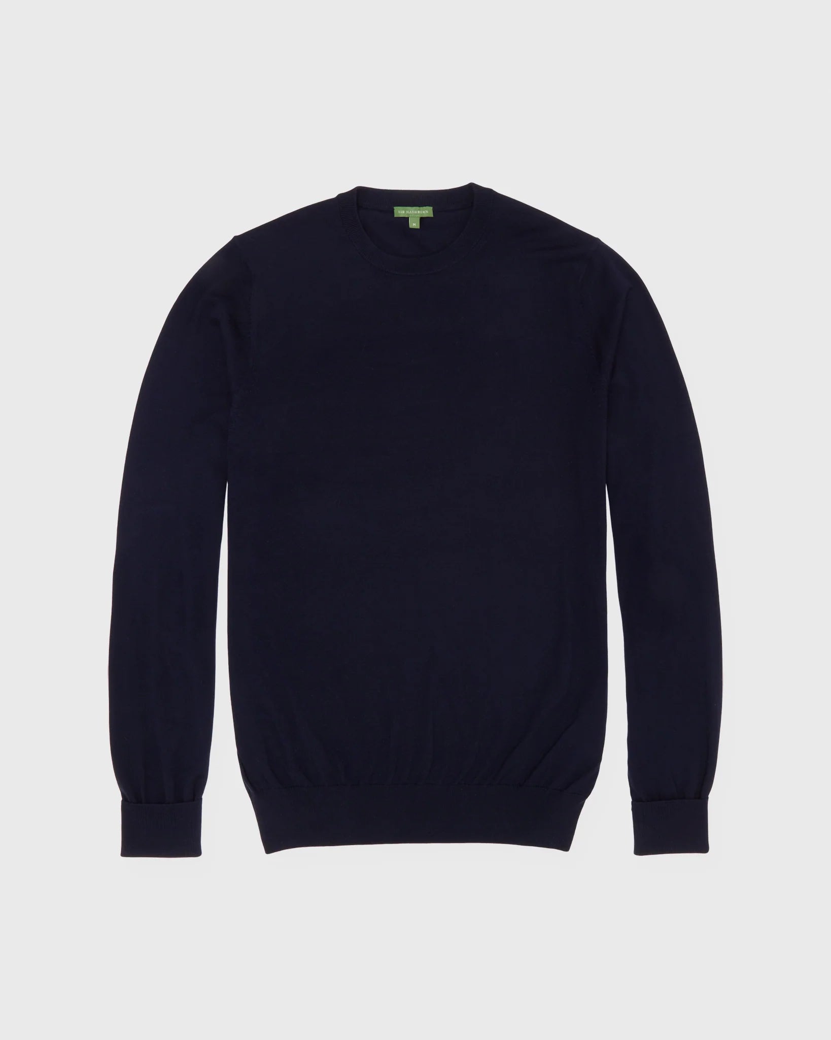Sid Mashburn Fine-Gauge Crewneck Sweater Navy Escorial Wool