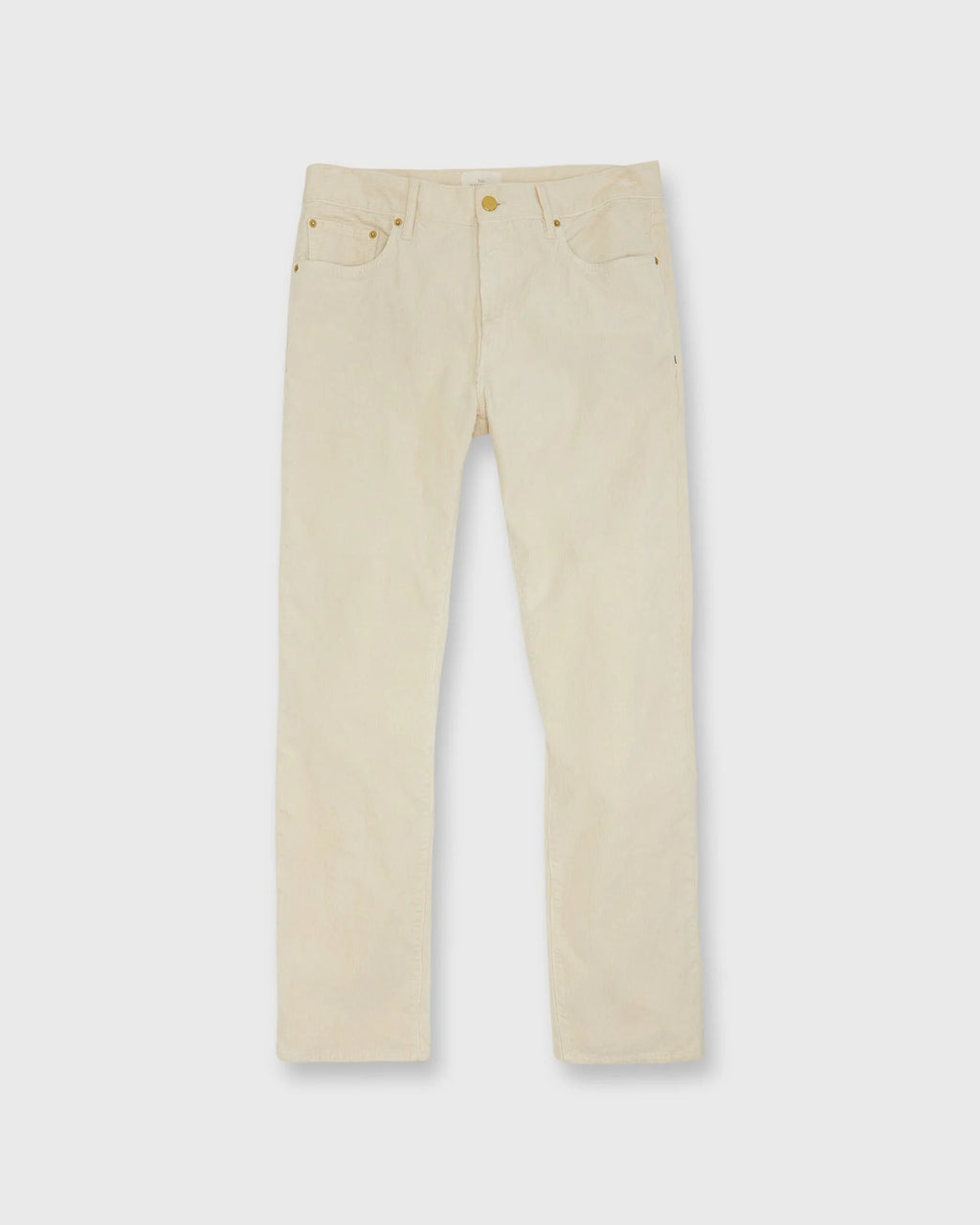 Sid Mashburn Slim Straight 5-Pocket Pant Bone Garment-Dyed Corduroy