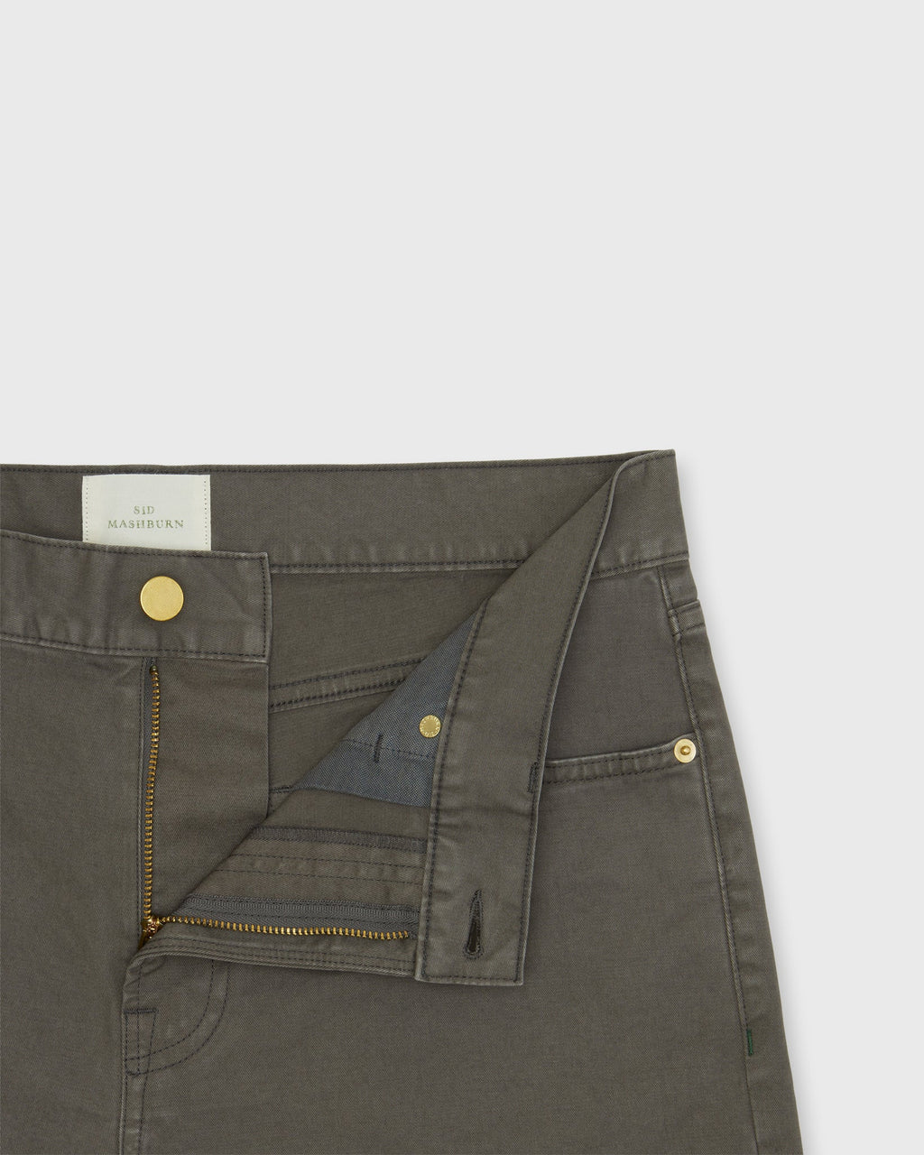 Sid Mashburn Slim Straight 5-Pocket Pant Smoke Twill