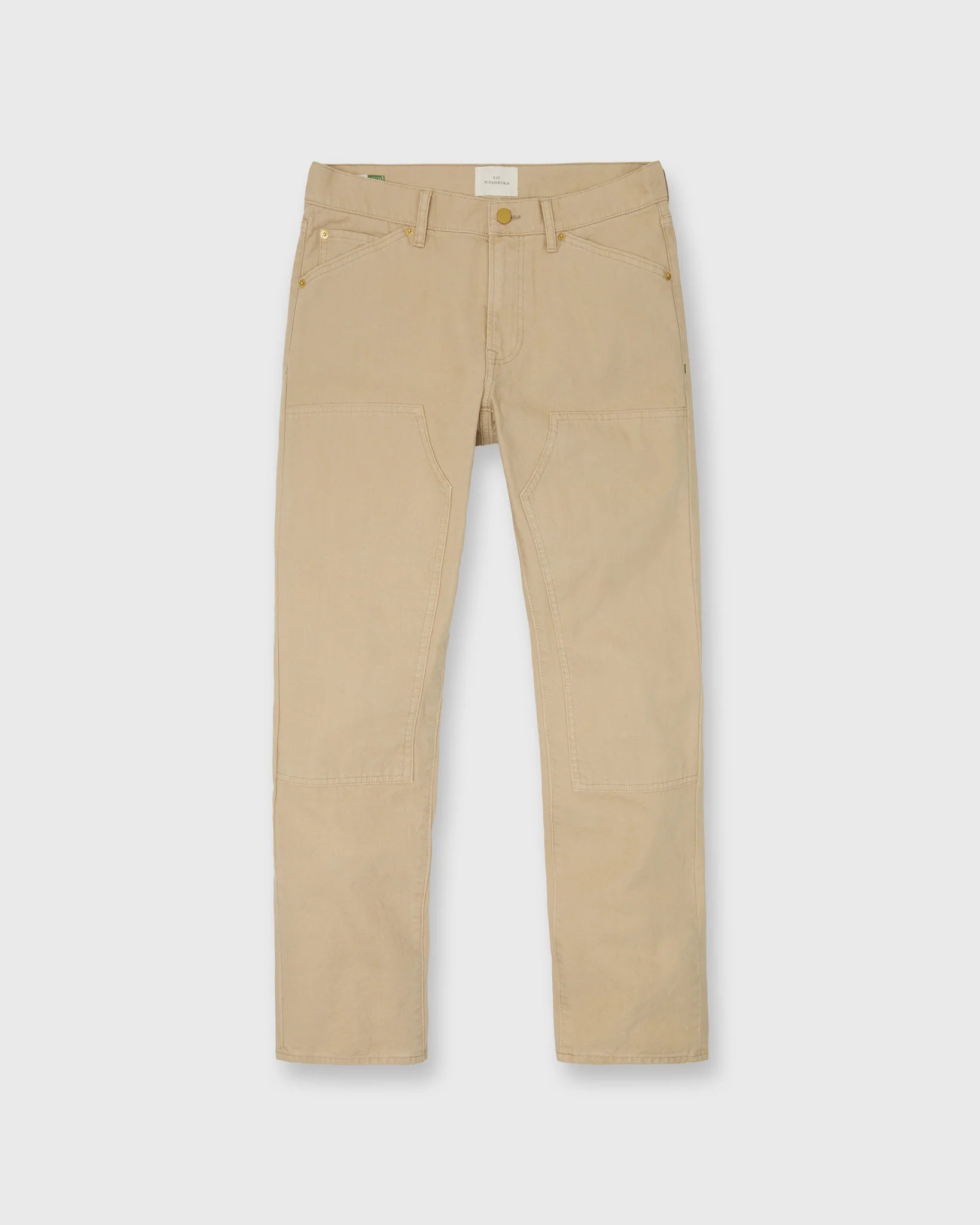 Sid Mashburn Brush Pant Khaki Garment-Dyed Canvas
