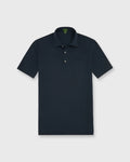 Sid Mashburn Short-Sleeved Polo Navy Pima Pique