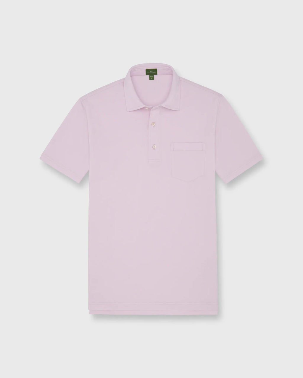 Sid Mashburn Short-Sleeved Polo Pale Pink Pima Pique