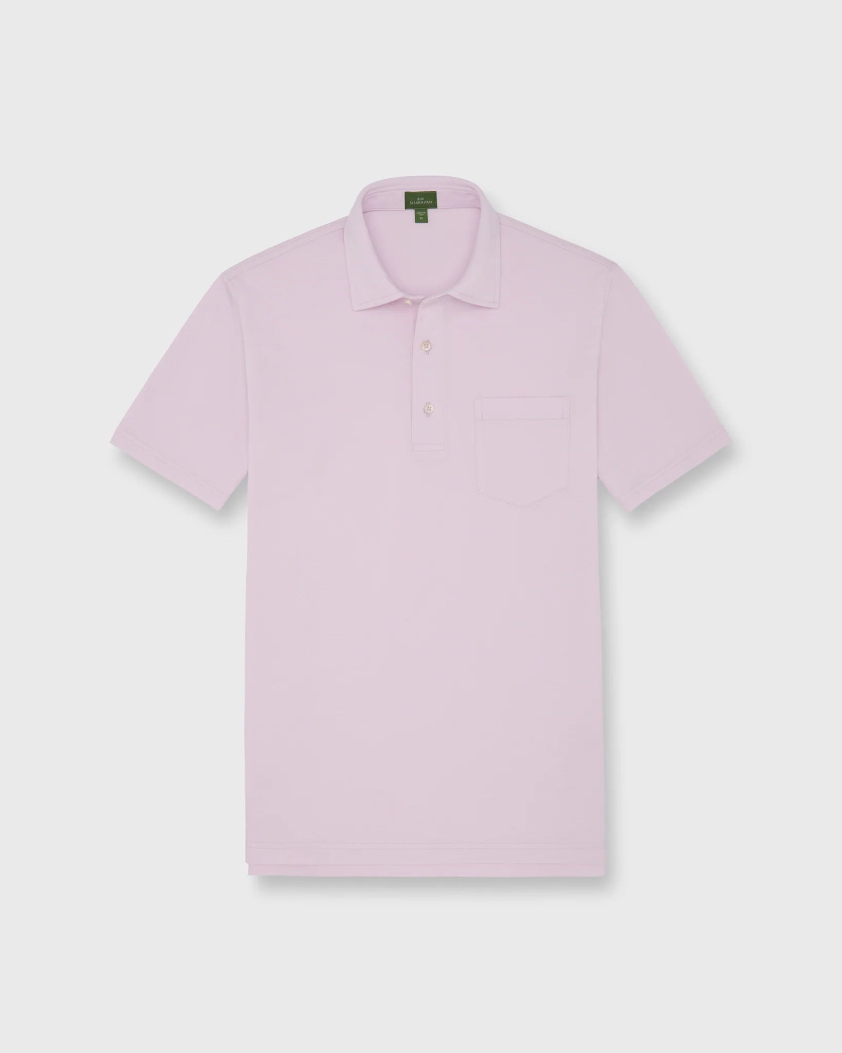 Sid Mashburn Short-Sleeved Polo Pale Pink Pima Pique
