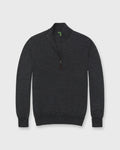 Sid Mashburn Fine-Gauge Track Jacket Sweater Charcoal Escorial Wool