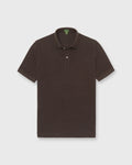 Sid Mashburn Court Polo Heather Brown Pima Pique