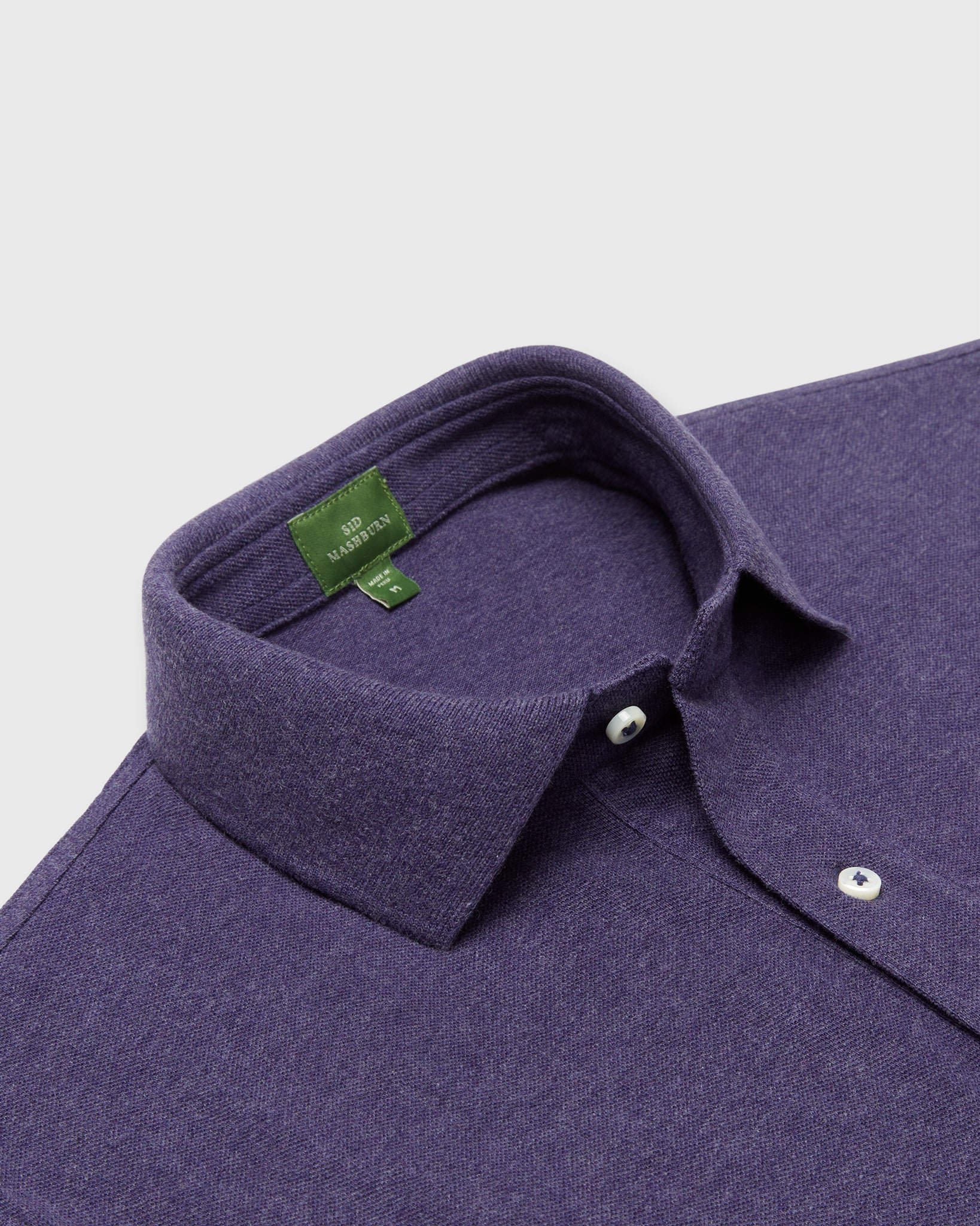 Sid Mashburn Court Polo Heather Nightshade Pima Pique