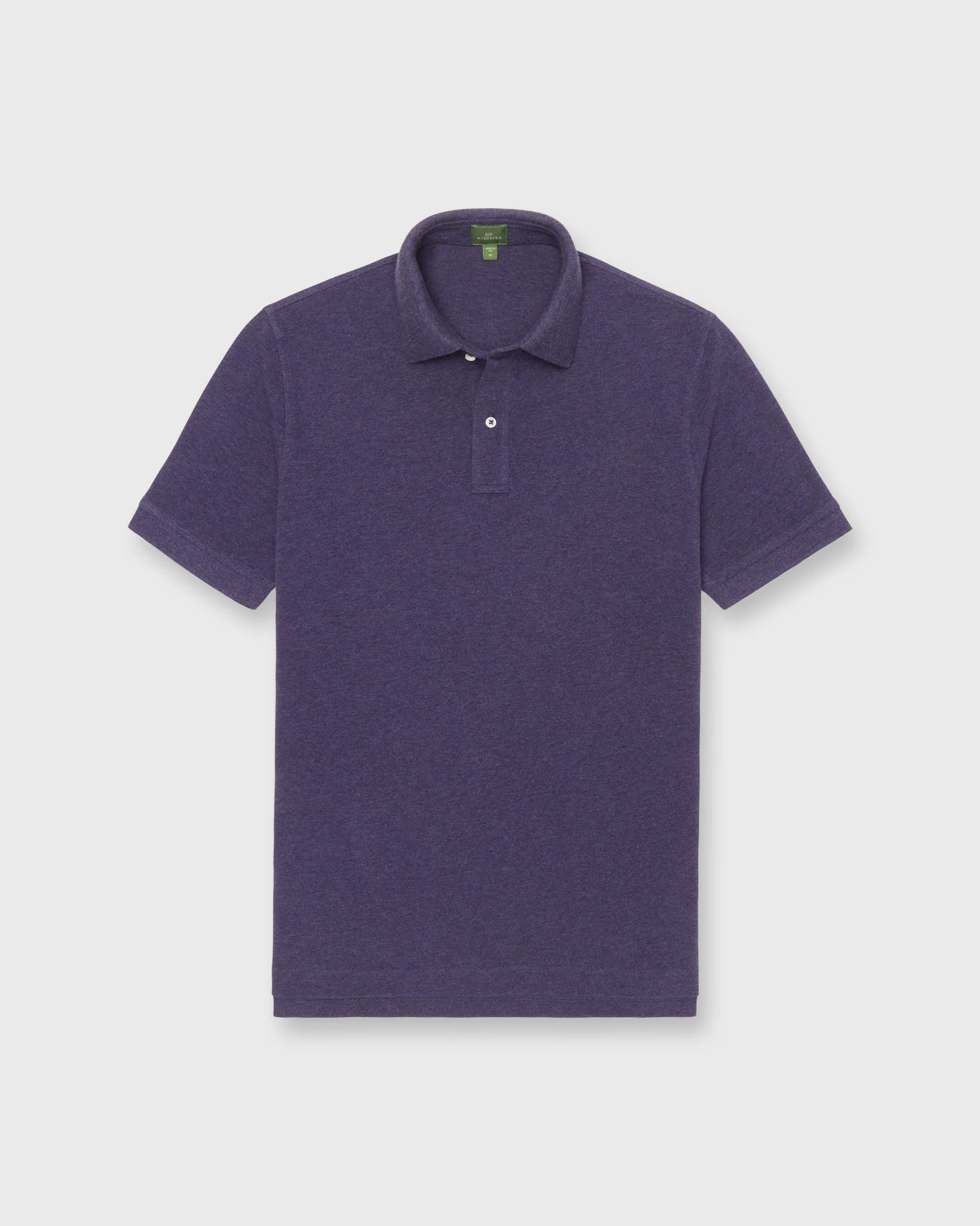 Sid Mashburn Court Polo Heather Nightshade Pima Pique