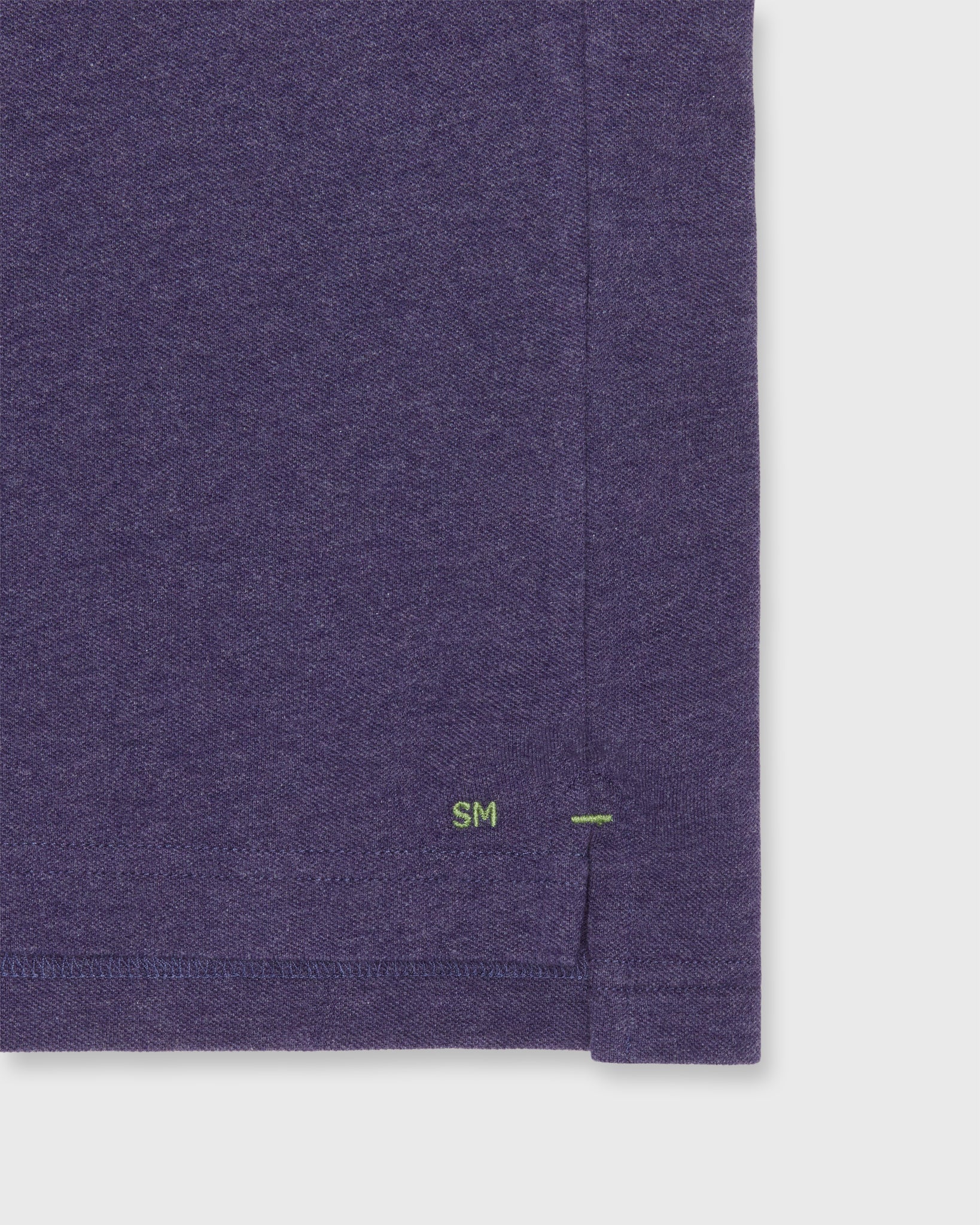Sid Mashburn Court Polo Heather Nightshade Pima Pique