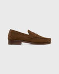SID MASHBURN Handsewn Penny Loafer Chocolate Suede