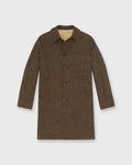 Sid Mashburn Reversible Traveler's Trench - Peat/Espresso/Khaki Houndstooth Tweed - front product photograph