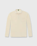 Sid Mashburn Long-Sleeved Polo Bone Velour
