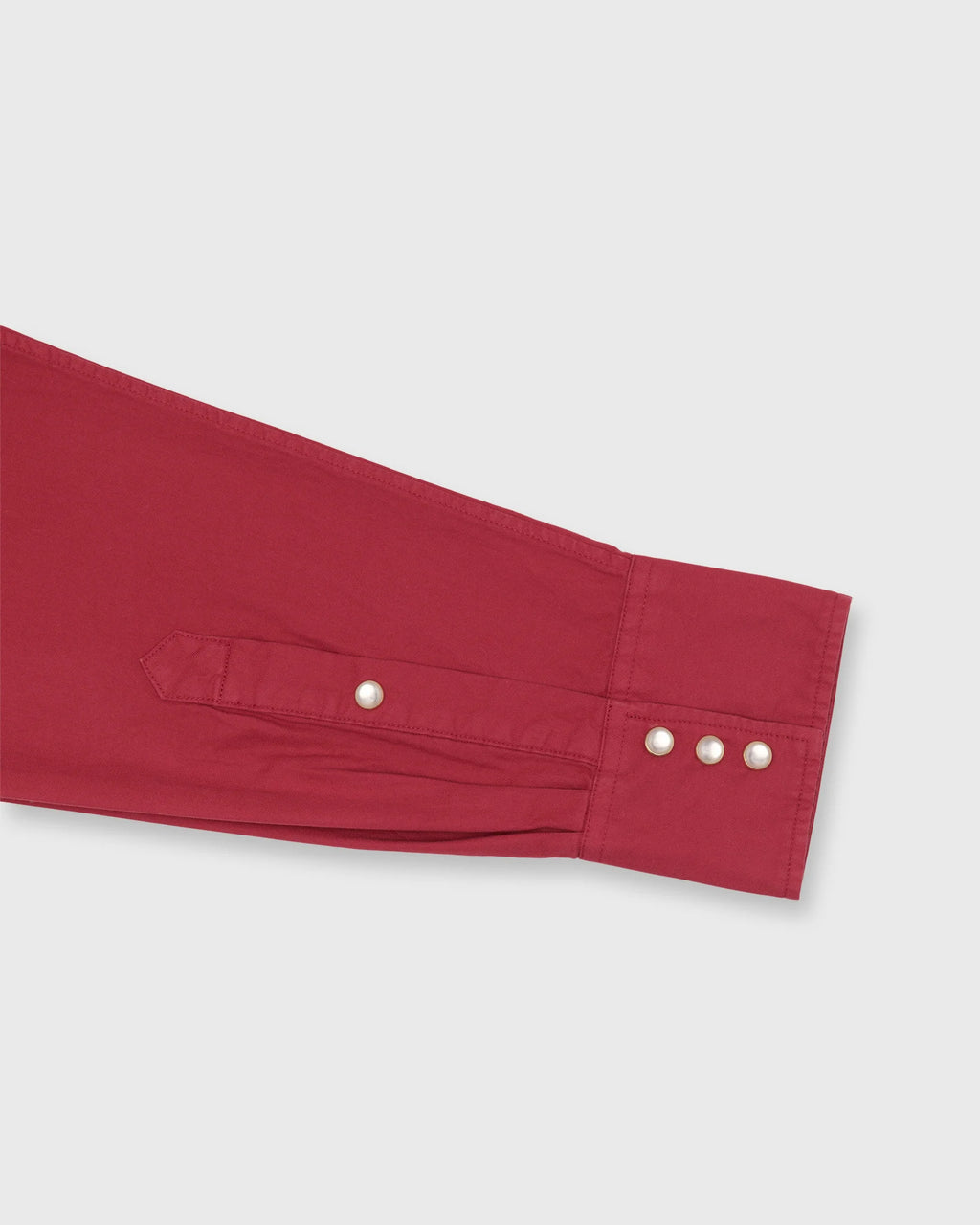 Sid Mashburn Western Work Shirt Red Lightweight Twill Regular