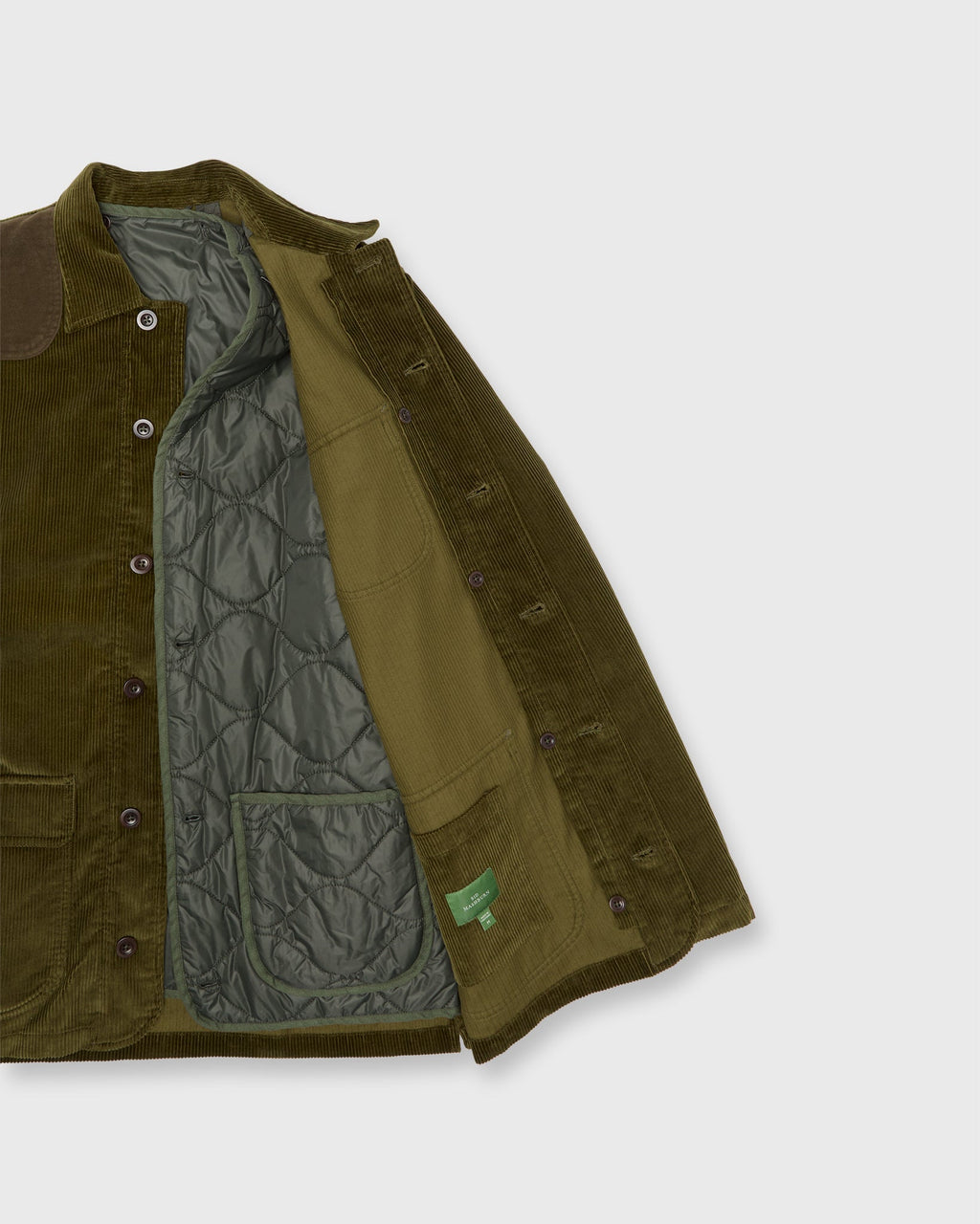 Sid Mashburn Hunting Jacket - Dark Olive Corduroy – product image – view 2