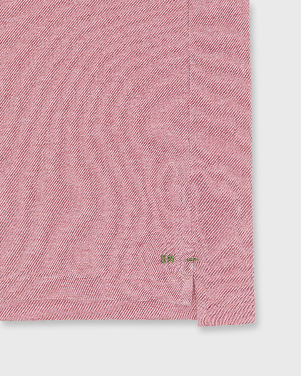 Sid Mashburn Short-Sleeved Polo Watermelon Oxford Pima Pique