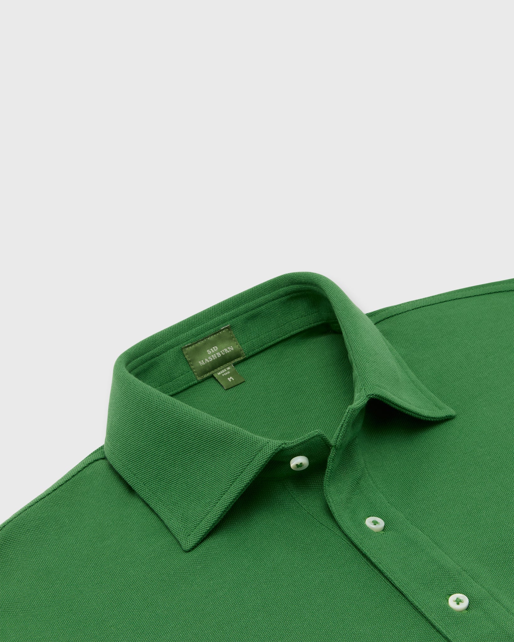 Sid Mashburn Short-Sleeved Polo Grass Pima Pique