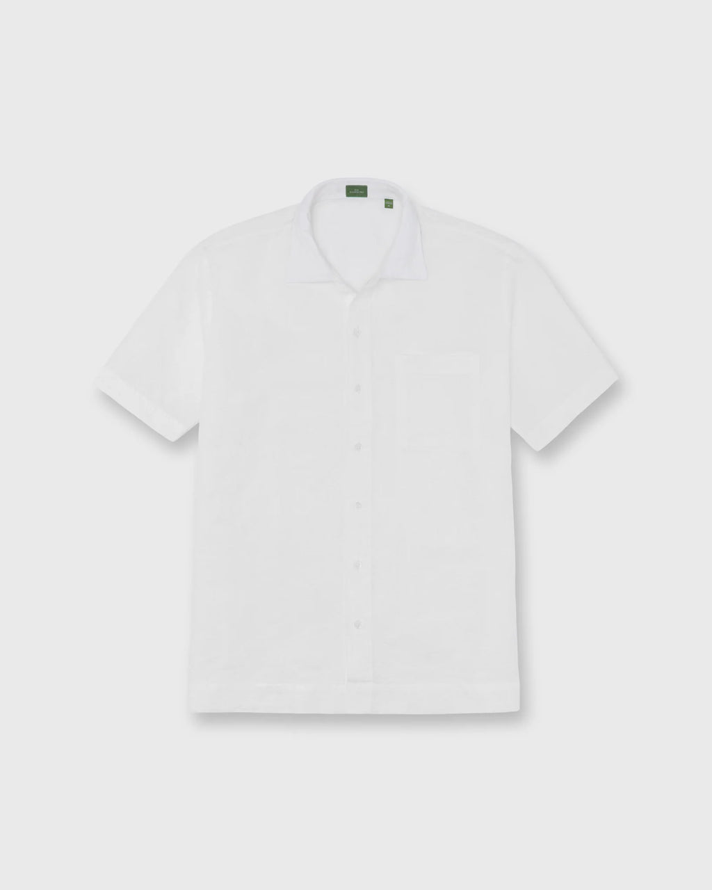 Sid Mashburn Ripley Shirt White Linen Jacquard
