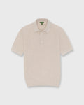 Sid Mashburn Textured Hyannis Polo Sweater Bone Cotton/Linen