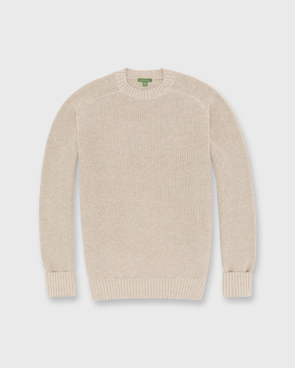 Sid Mashburn Beach Crewneck Sweater Heather Taupe Cotton/Linen