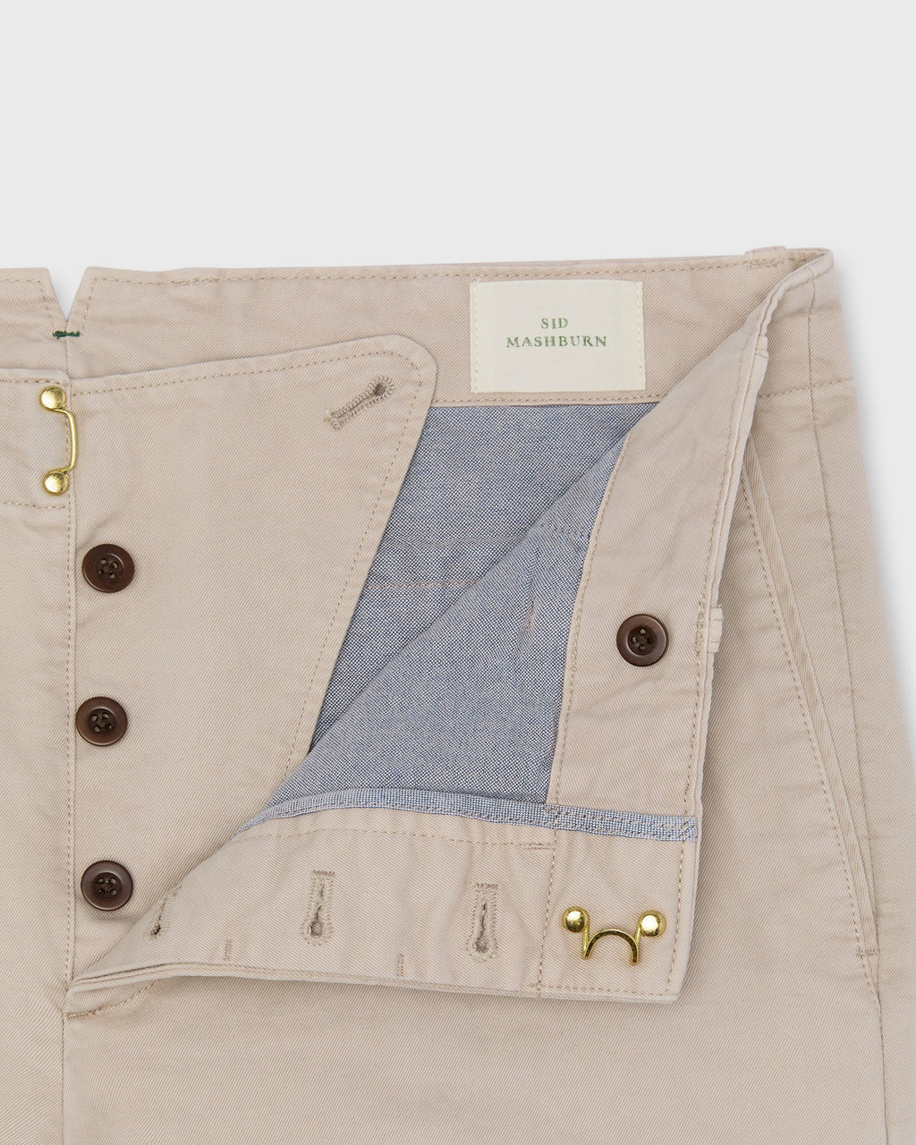 Sid Mashburn Buck Pant Khaki Drill Cloth