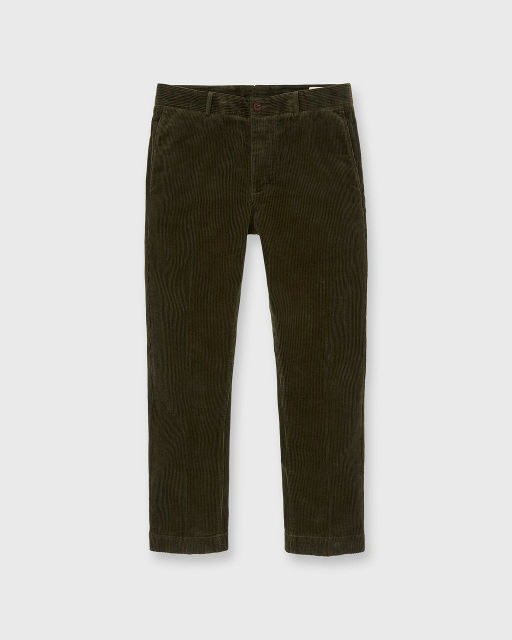 Sid Mashburn Field Pant - Dark Olive Corduroy - front product photograph