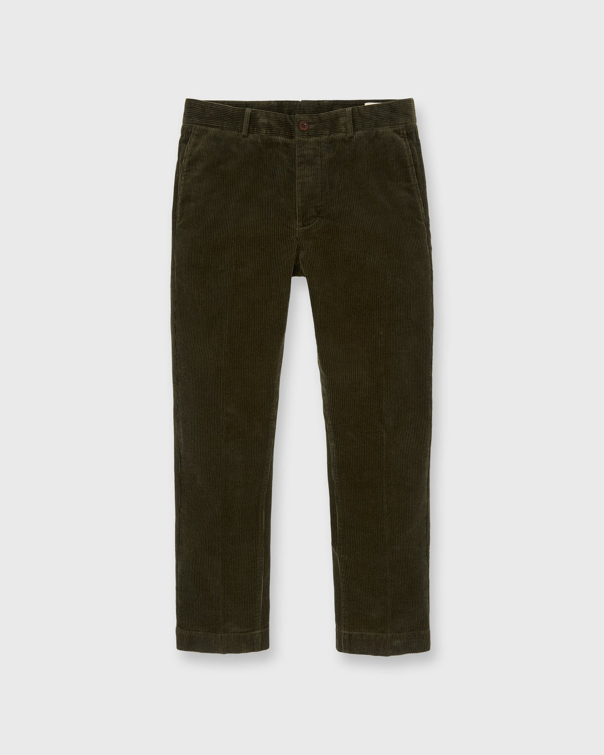Sid Mashburn Field Pant - Dark Olive Corduroy - front product photograph