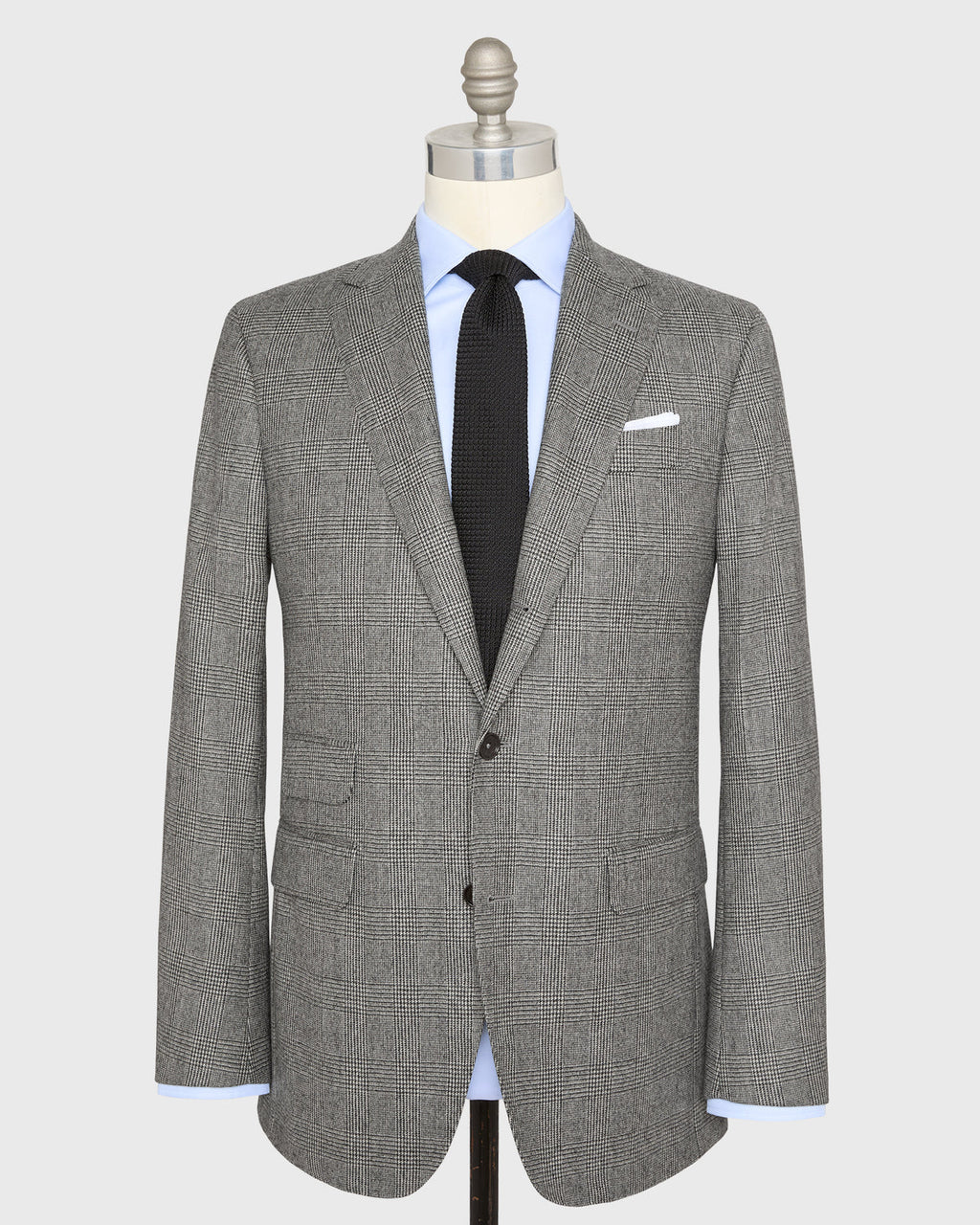 Sid Mashburn Virgil No. 2 Suit - Charcoal/Bone Glen Plaid Flannel - product image