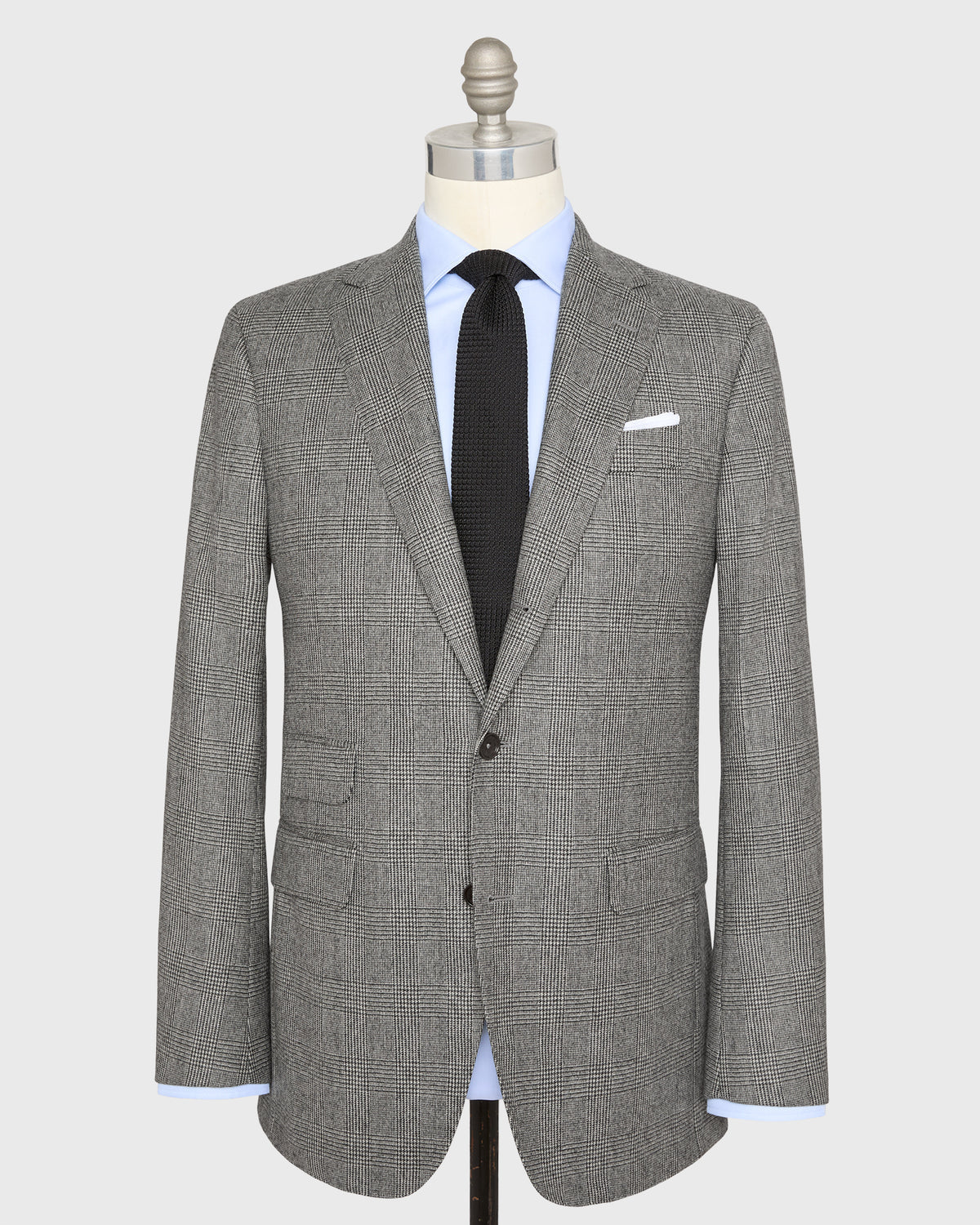 Sid Mashburn Virgil No. 2 Suit - Charcoal/Bone Glen Plaid Flannel - product image