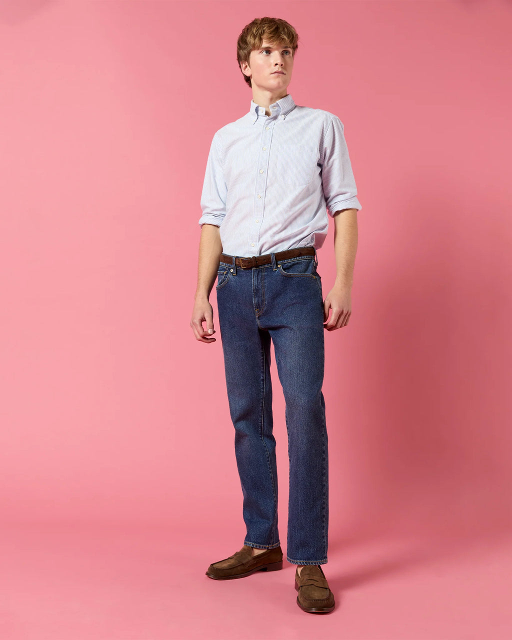 Sid Mashburn Clift Straight Leg Jean Medium Wash Stretch Denim