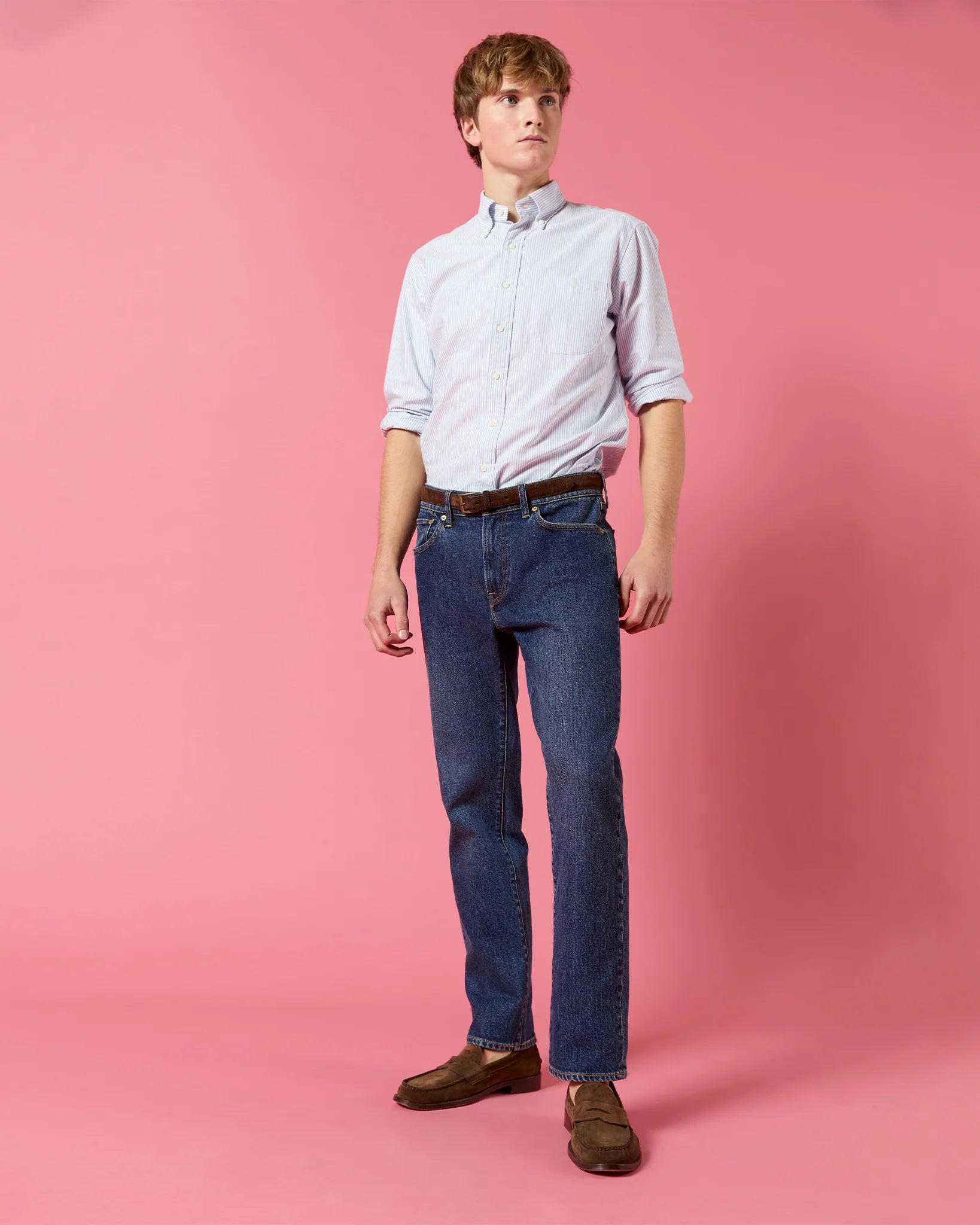 Sid Mashburn Clift Straight Leg Jean Medium Wash Stretch Denim