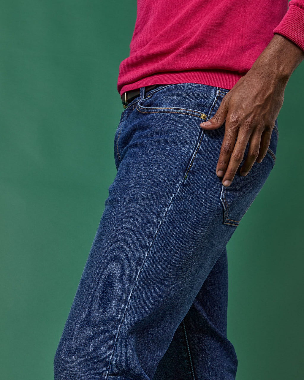 Sid Mashburn Clift Straight Leg Jean Medium Wash Stretch Denim