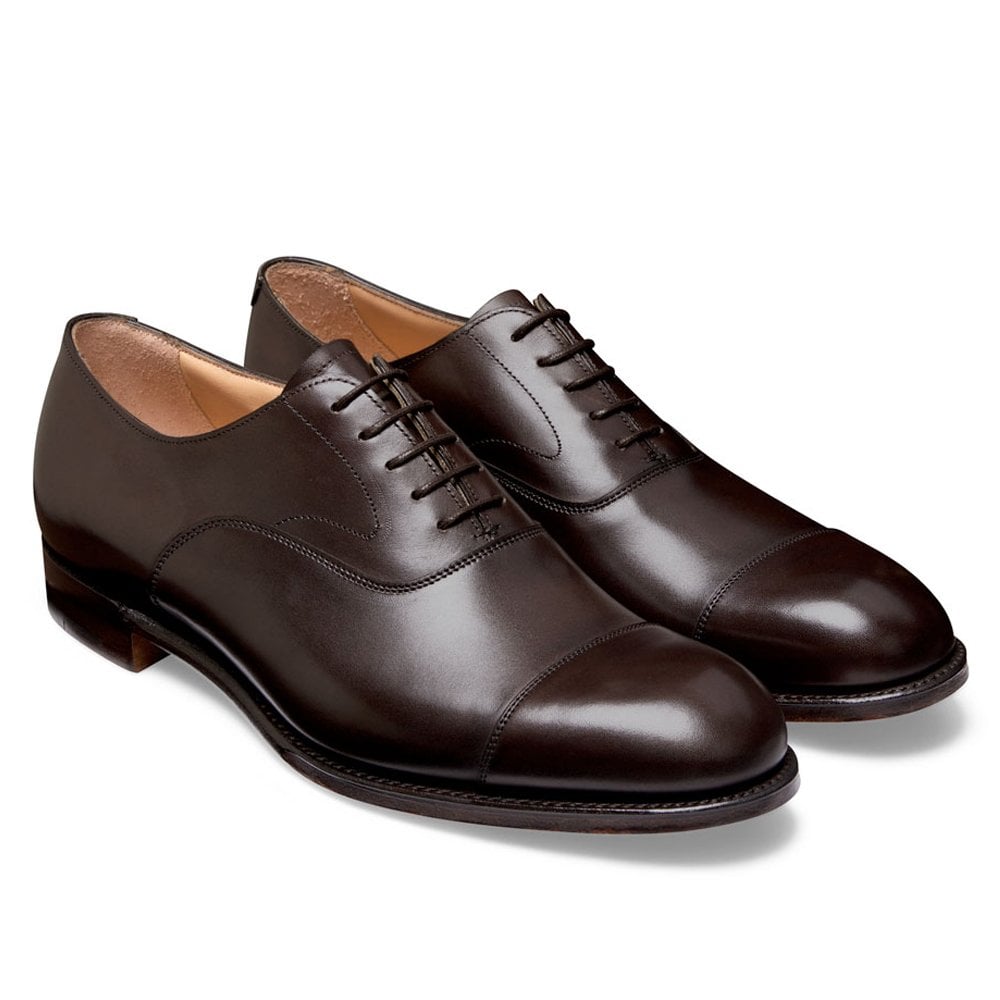Joseph Cheaney Alfred R Capped Oxford in Mocha Calf Leather