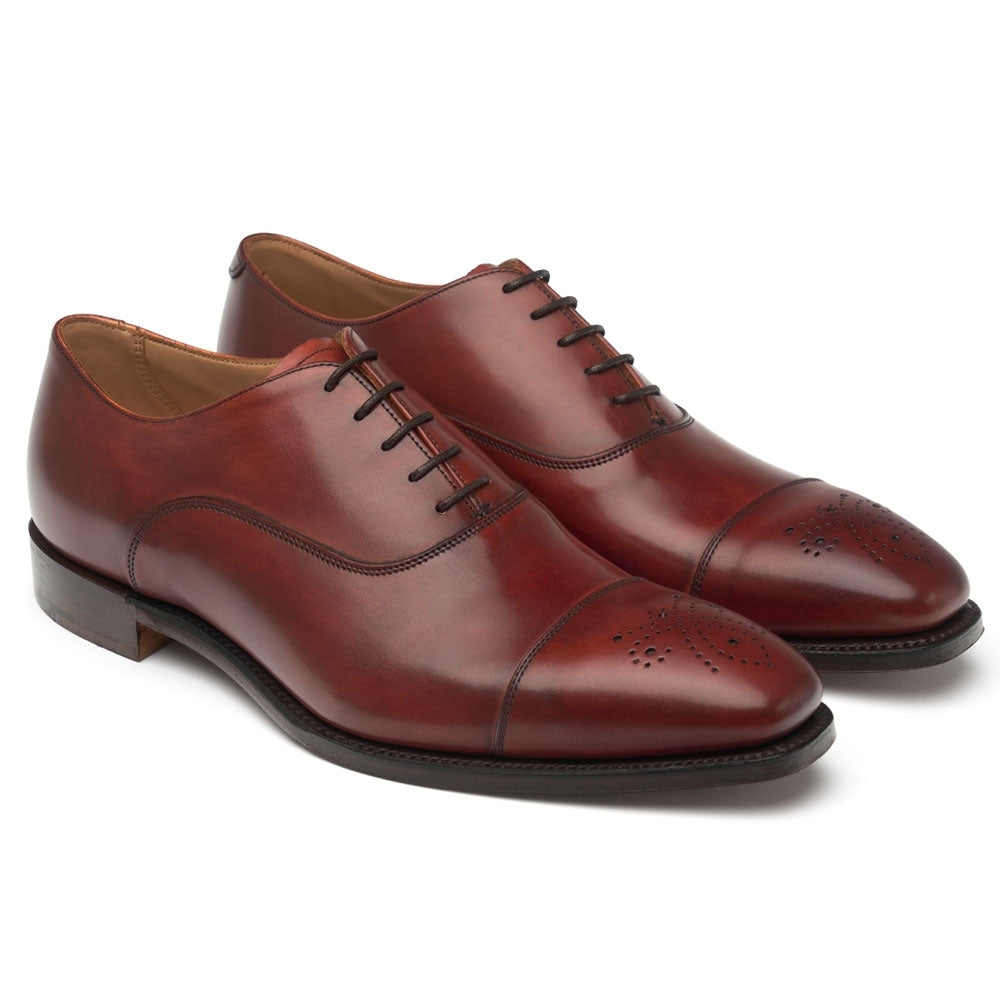 Joseph Cheaney Cambridge Oxford in Dark Leaf Calf Leather