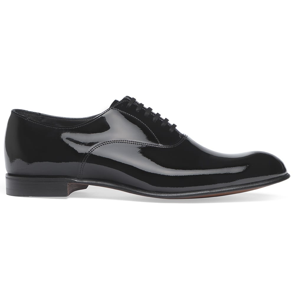 Joseph Cheaney Kelly Oxford Dress Shoe in Black Patent Leather