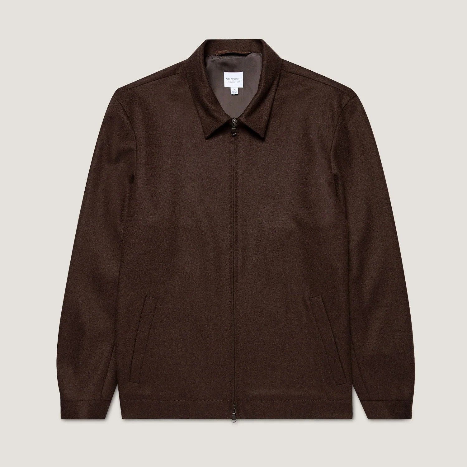 Sunspel Boiled Wool Harrington Jacket