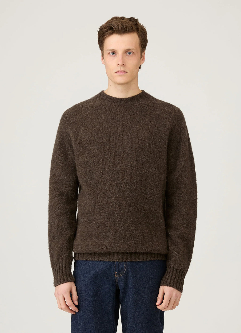 Sunspel Shetland Crew Neck Sweater